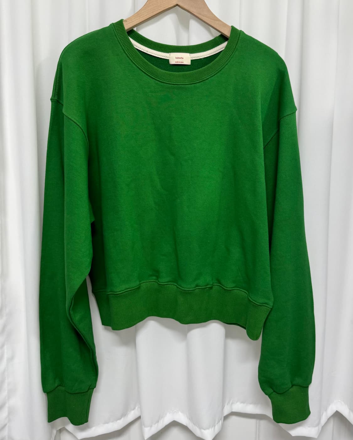 [새상품] 베베체 그린 맨투맨 상품이미지1