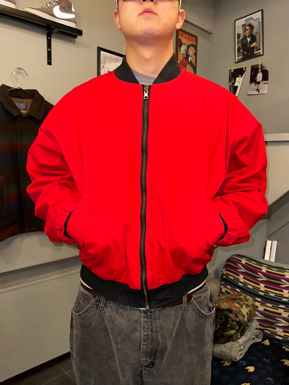 90‘s Marlboro logo reversible jacket 상품이미지7