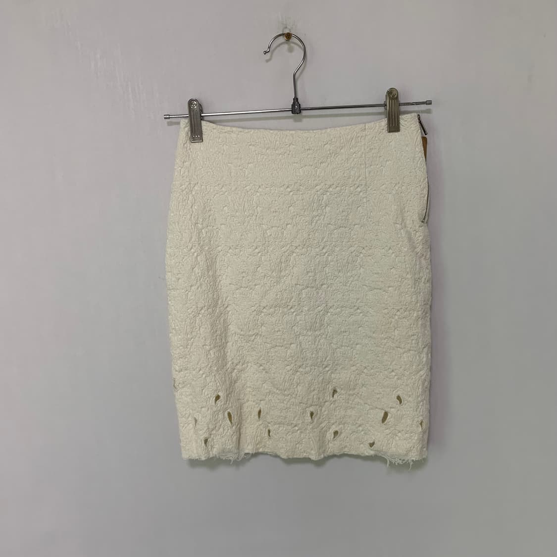 한섬 타임 빈티지 여성 h라인 미니스커트 아이보리 24인치 상품이미지1