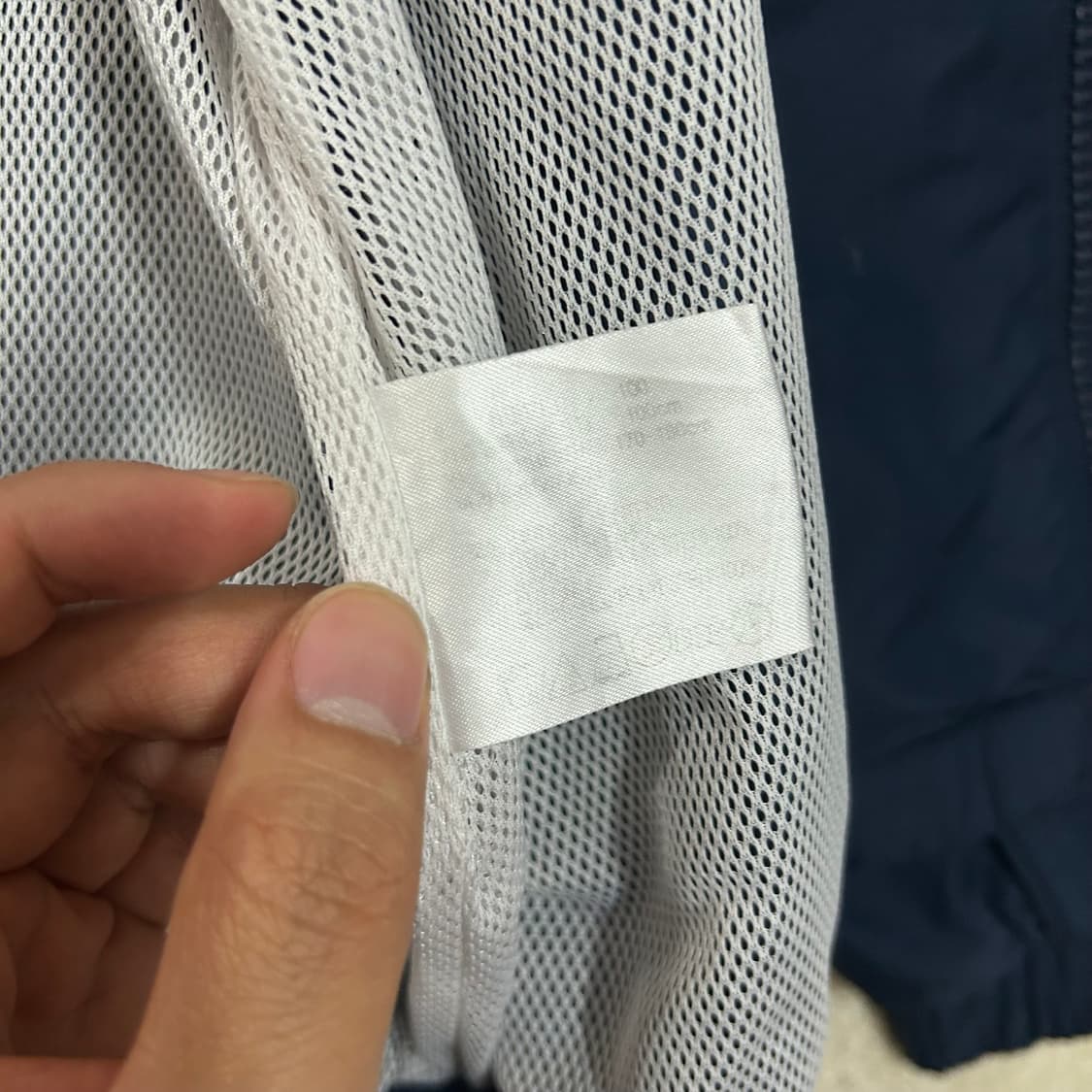 (L) 00s 나이키 테니스 네이비 스우시 바람막이 자켓 상품이미지7