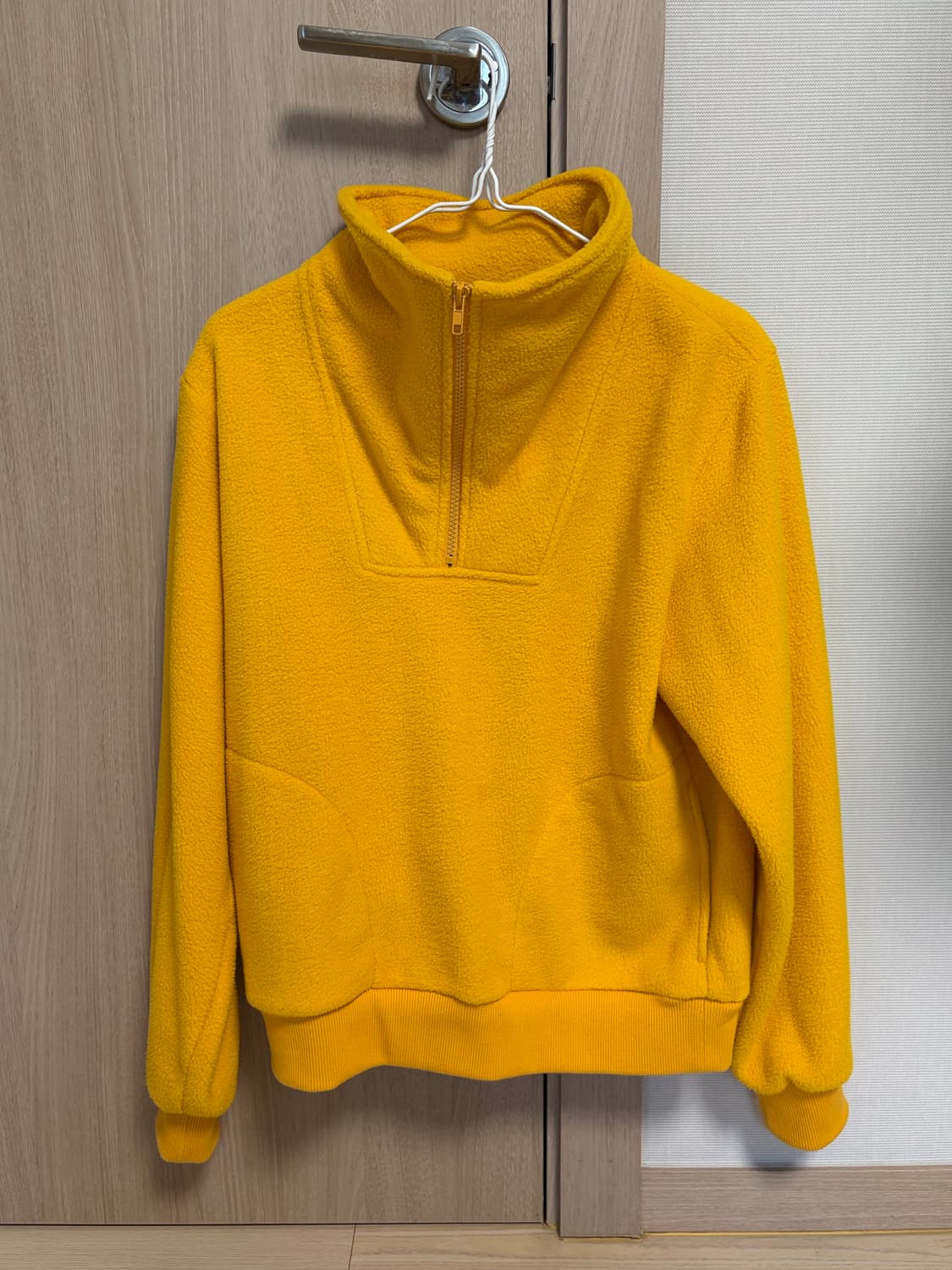 포니테일 플리스 하프 집업 풀오버 상품이미지5