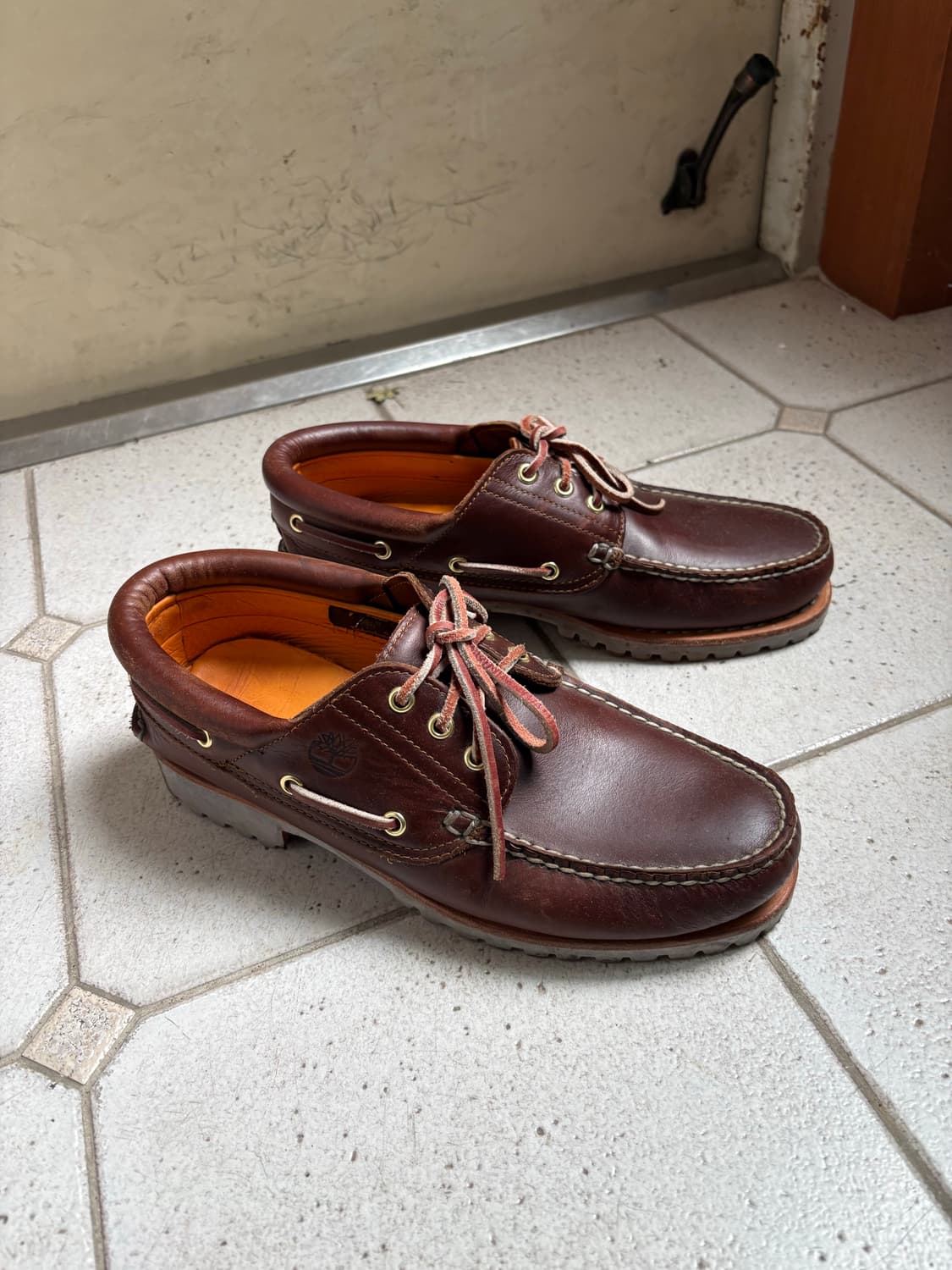 팀버랜드 보트슈즈 3아이 Brown 상품이미지1