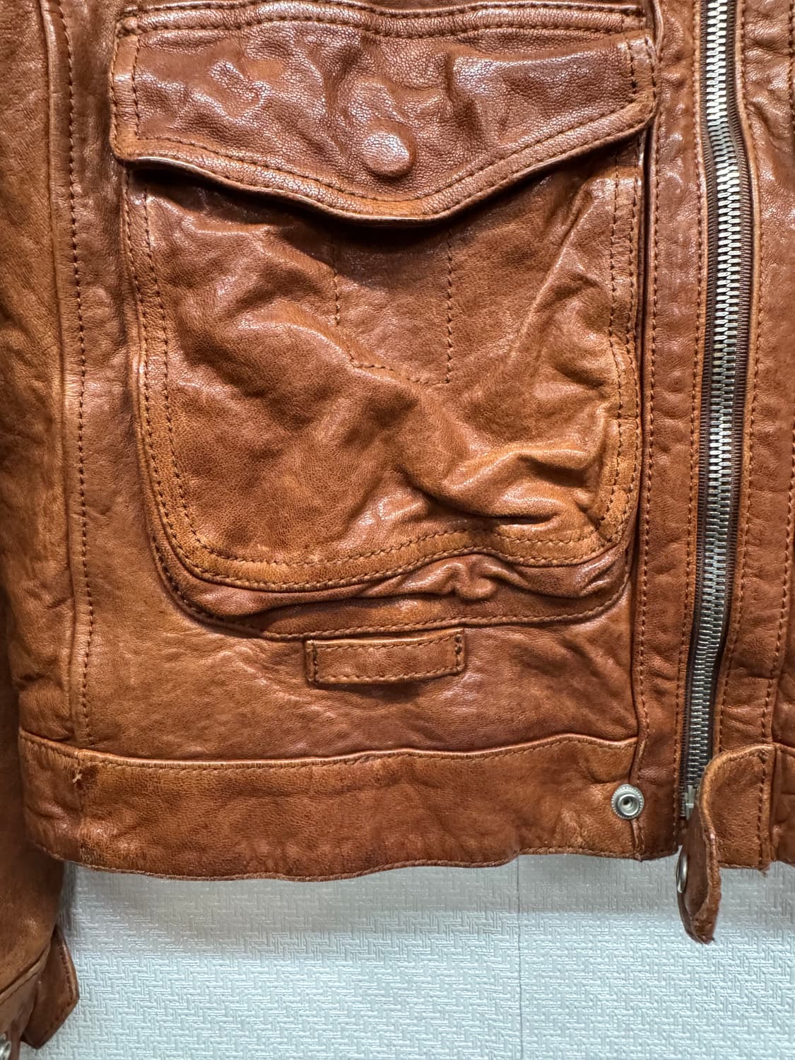 티아이포맨 멀티포켓 양가죽 자켓 M 상품이미지3