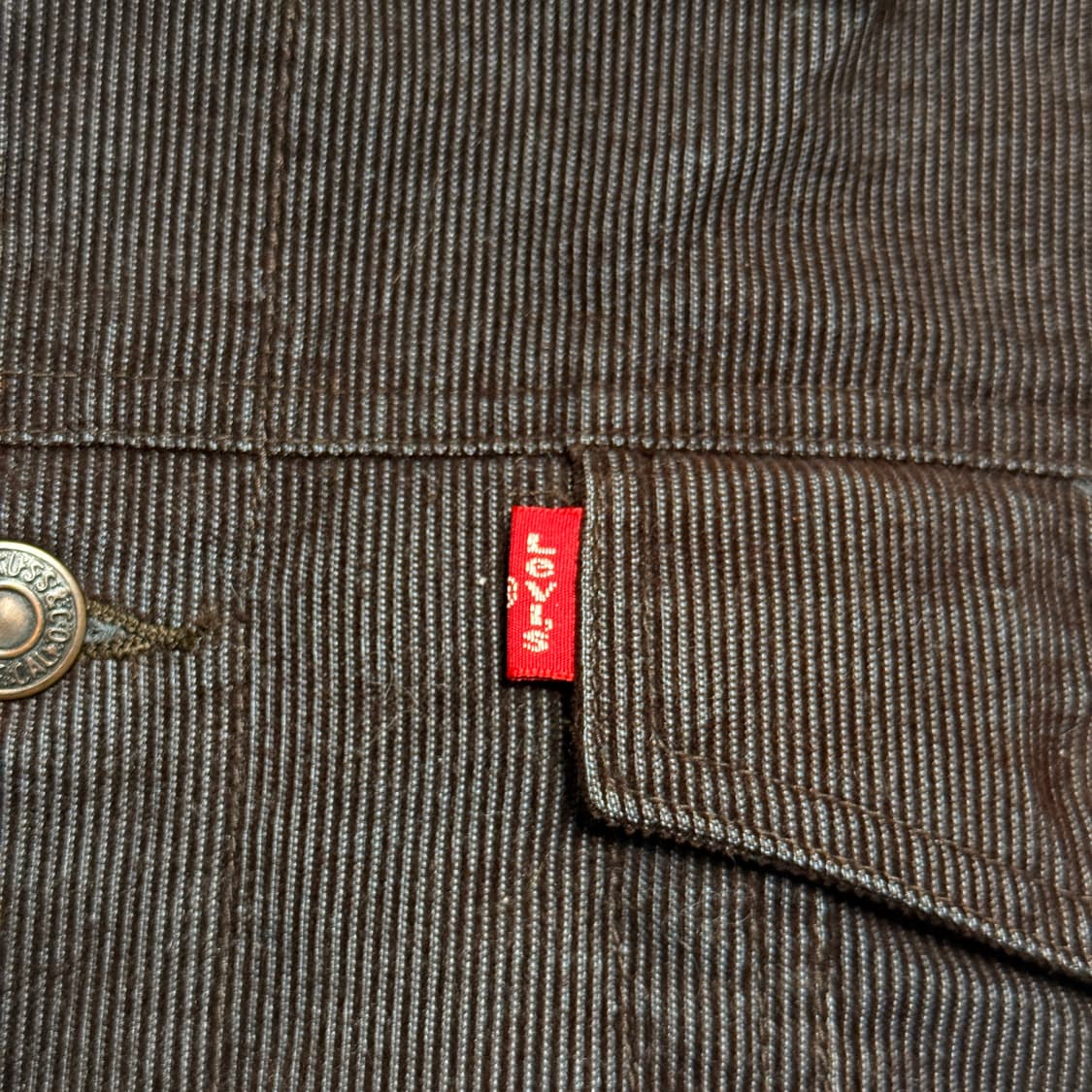 리바이스 챠콜 코듀로이 type 3 쉐르파 자켓 XL 상품이미지5