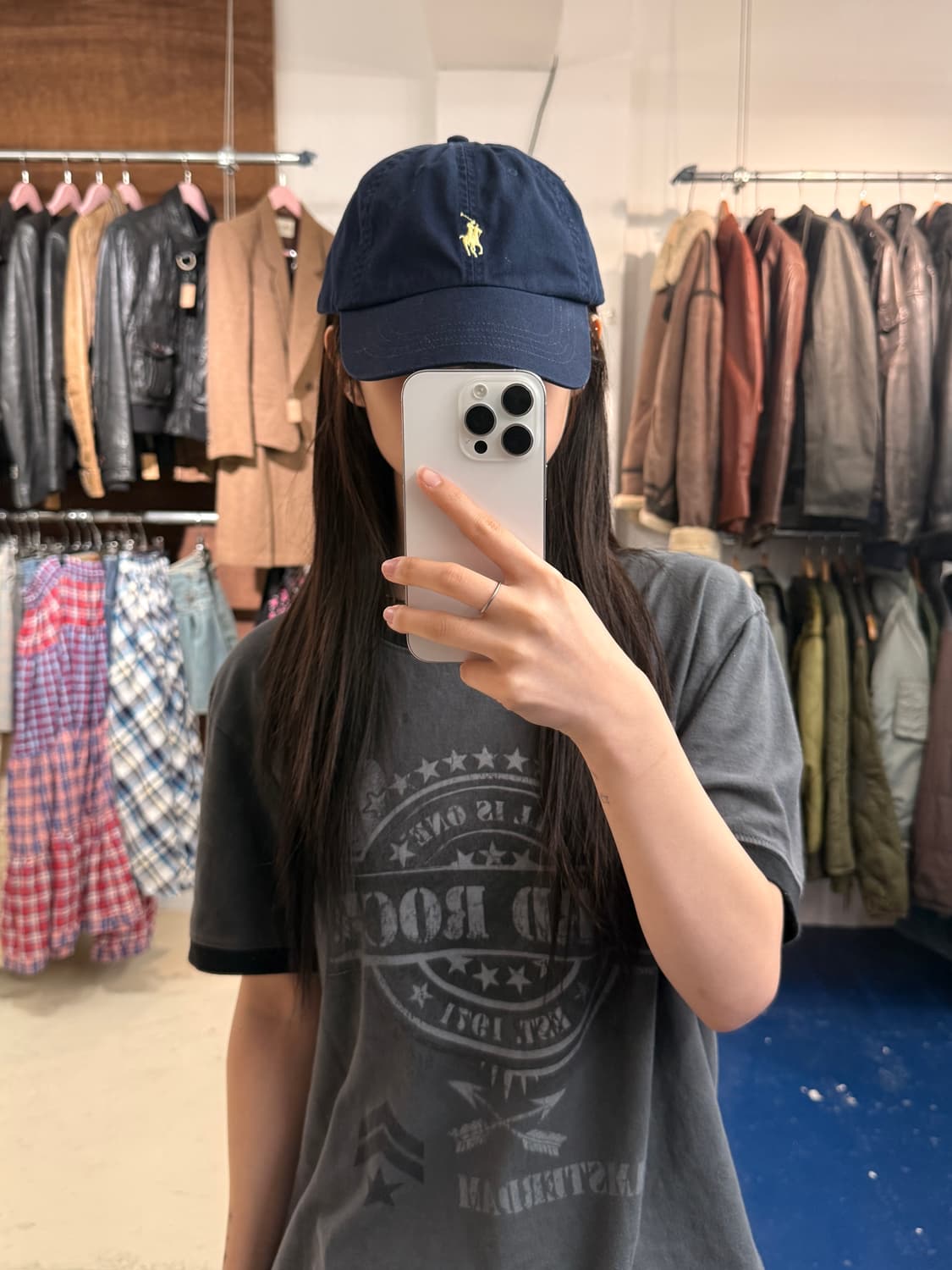 PRL 폴로 랄프로렌 네이비 볼캡 상품이미지6