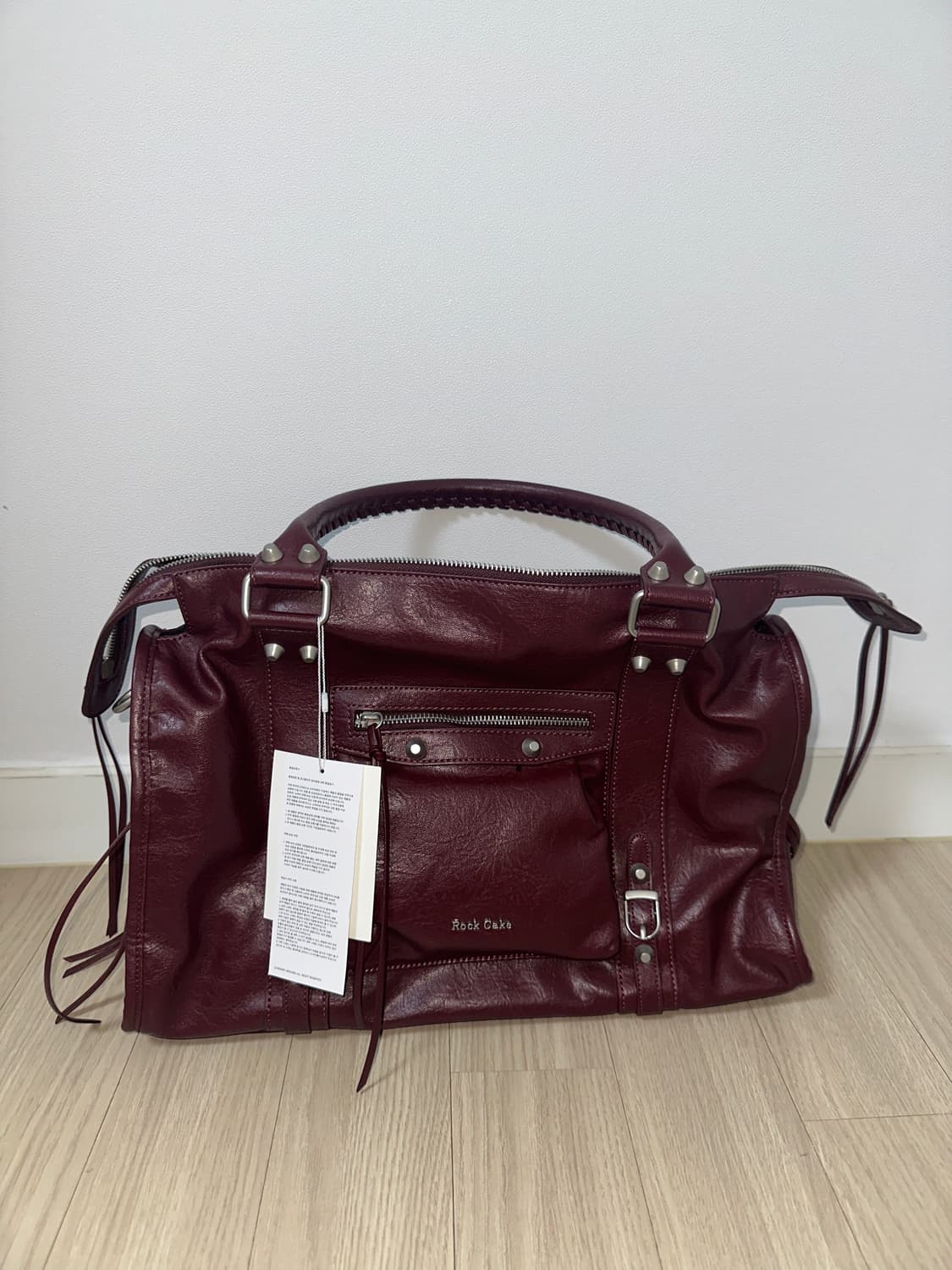 Rockcake Big Diaz Bag - Burgundy 상품이미지2