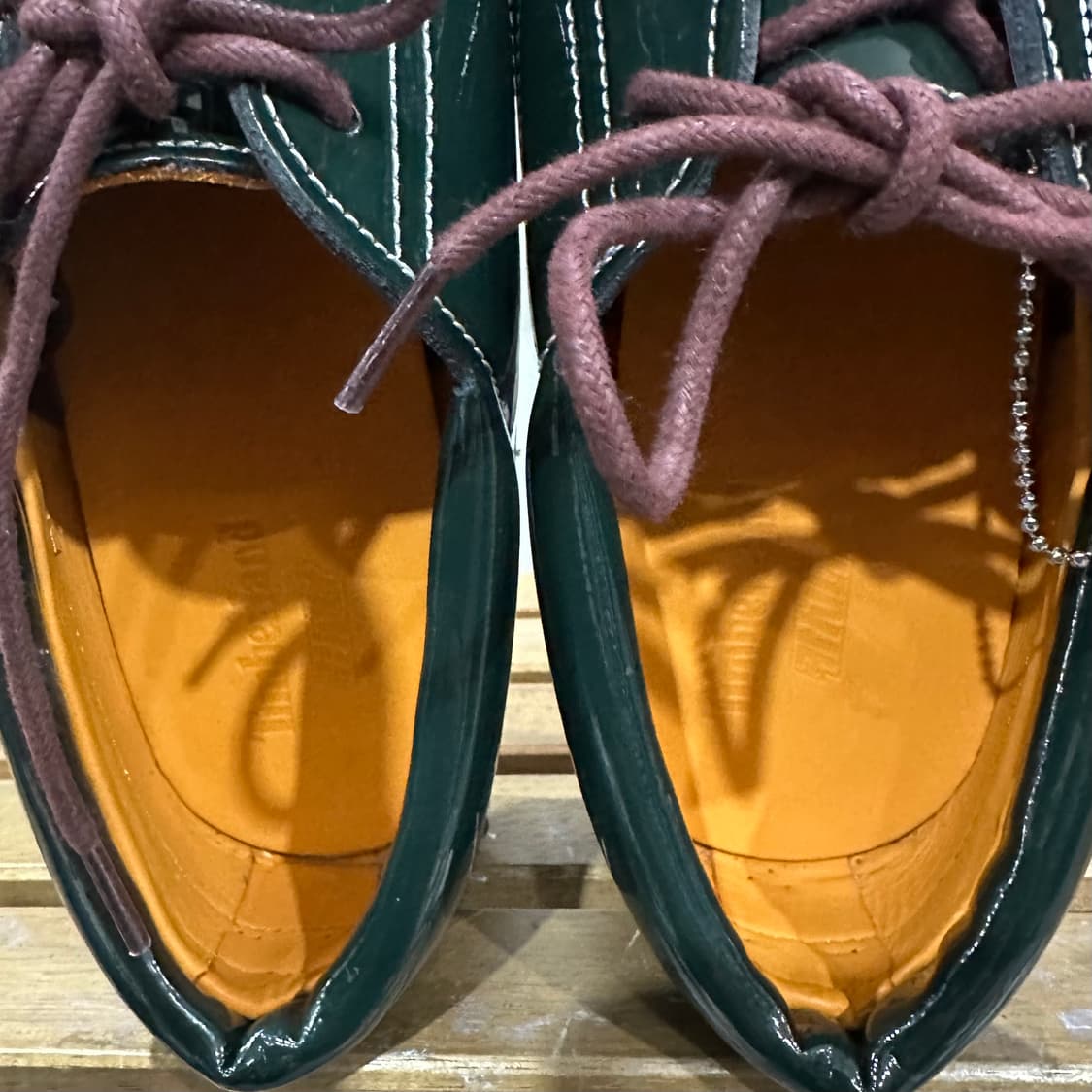 270) 카시나 x 팀버랜드 보트화 3 아이 웨지 비브람 다크 그린 상품이미지8