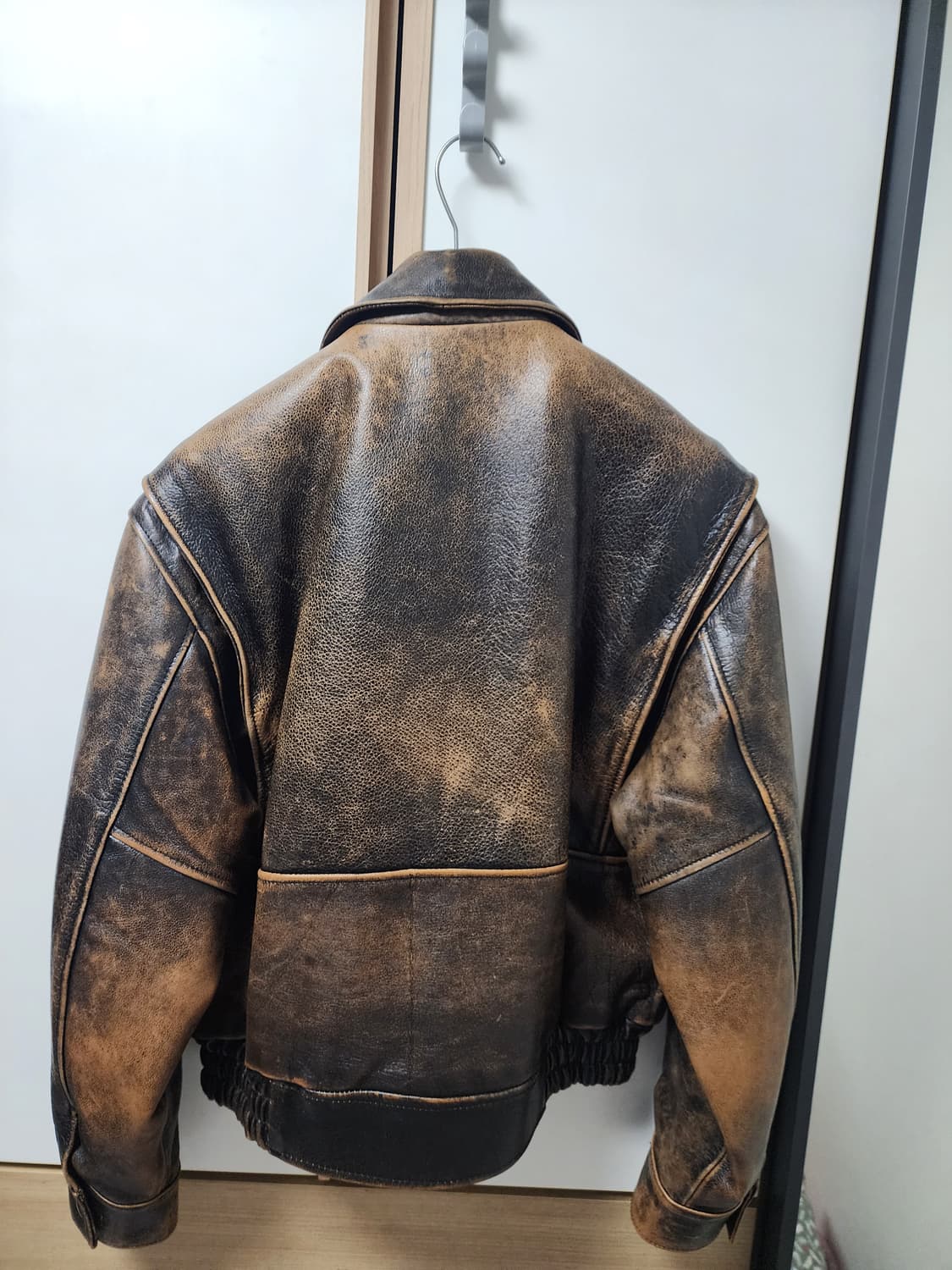 [50]휴고보스 가죽자켓 브라운 상품이미지4