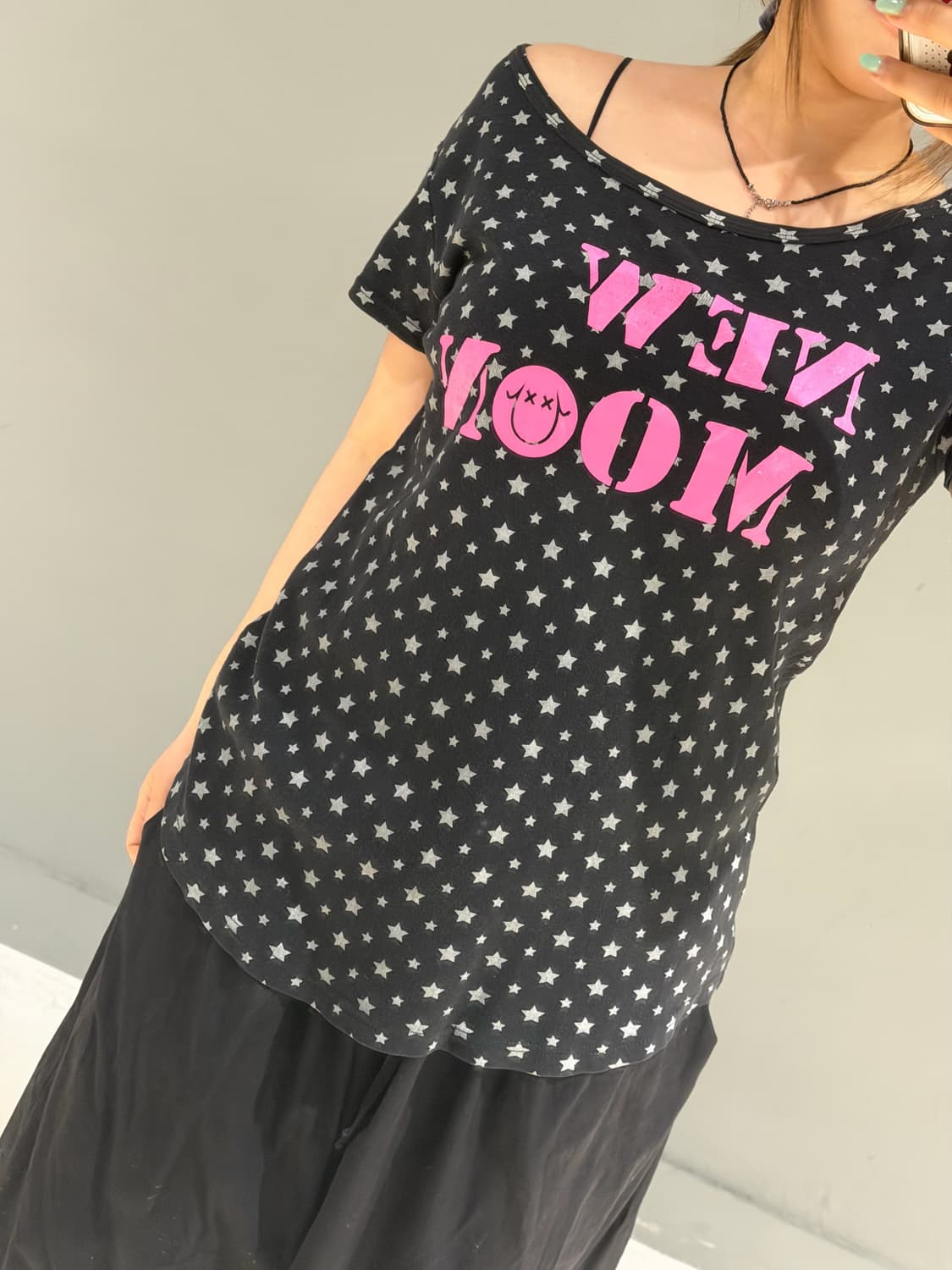 star pattern lettering detail tee 상품이미지3