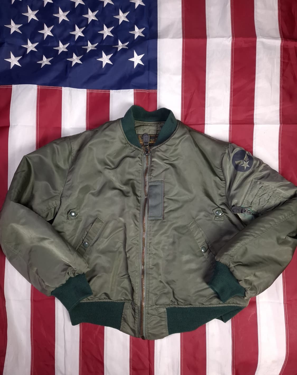 오리지날 미국제조 BRENTS사 정밀 복각품 MA-1 항공자켓 상품이미지1