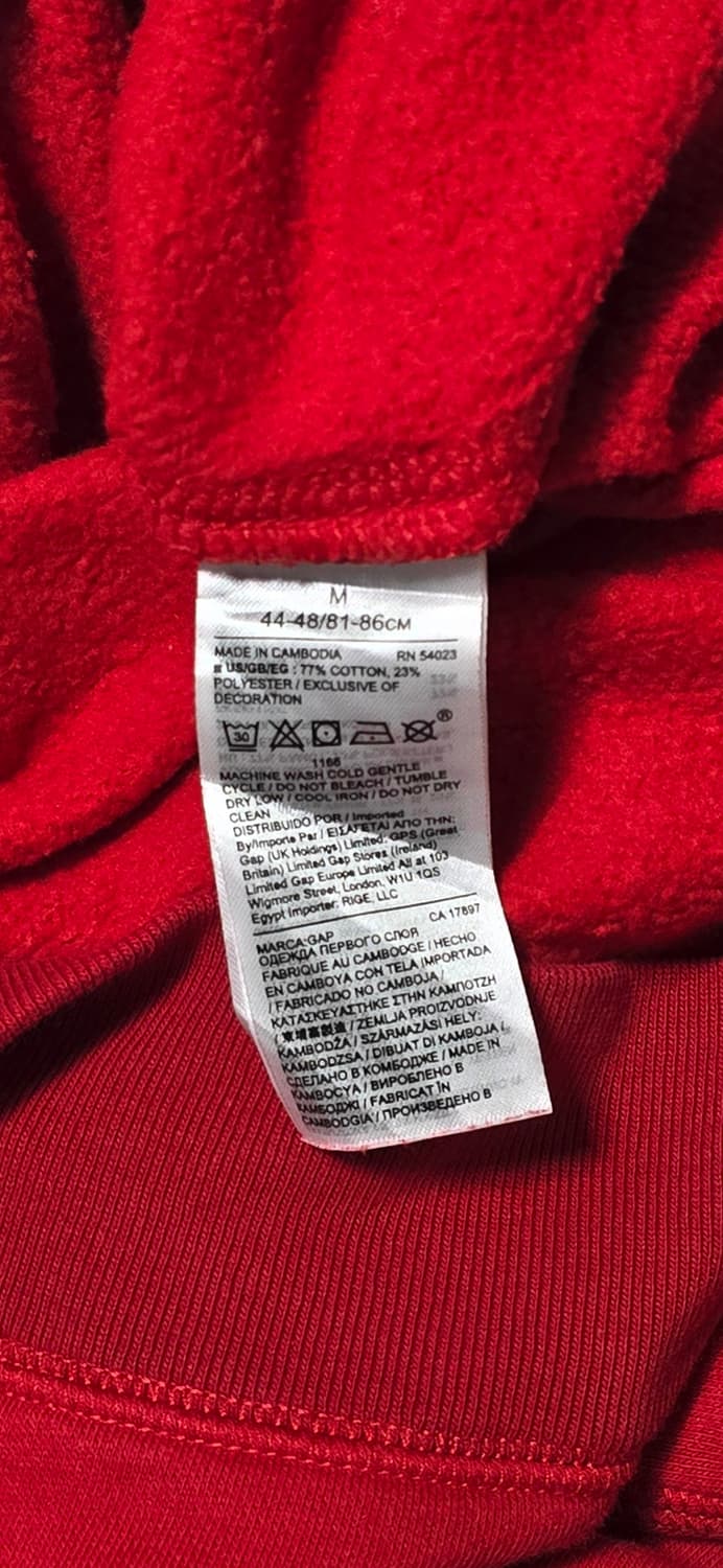 GAP 갭 빨간색 맨투맨 M 상품이미지4