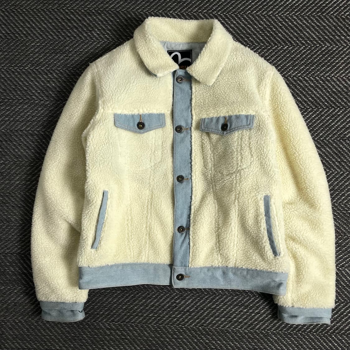 에비수 쉐르파 믹스업 데님 트러커 자켓o 3242 상품이미지1