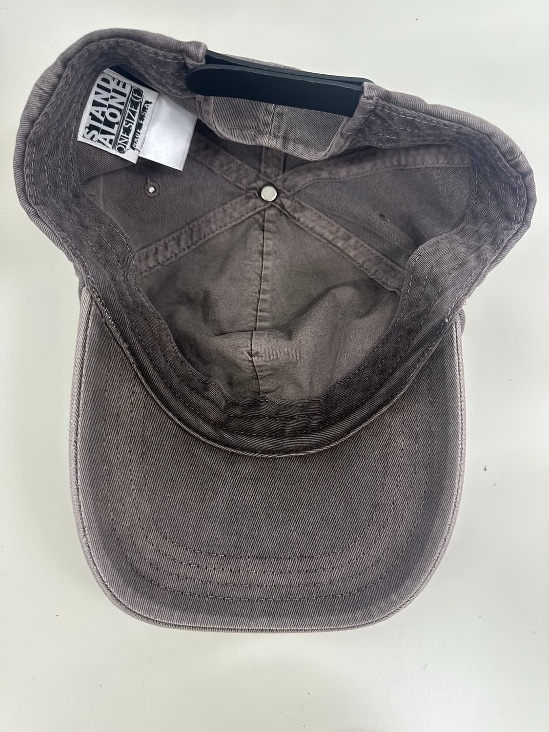 스탠드얼론 VERY 피그먼트볼캡 브라운 상품이미지5