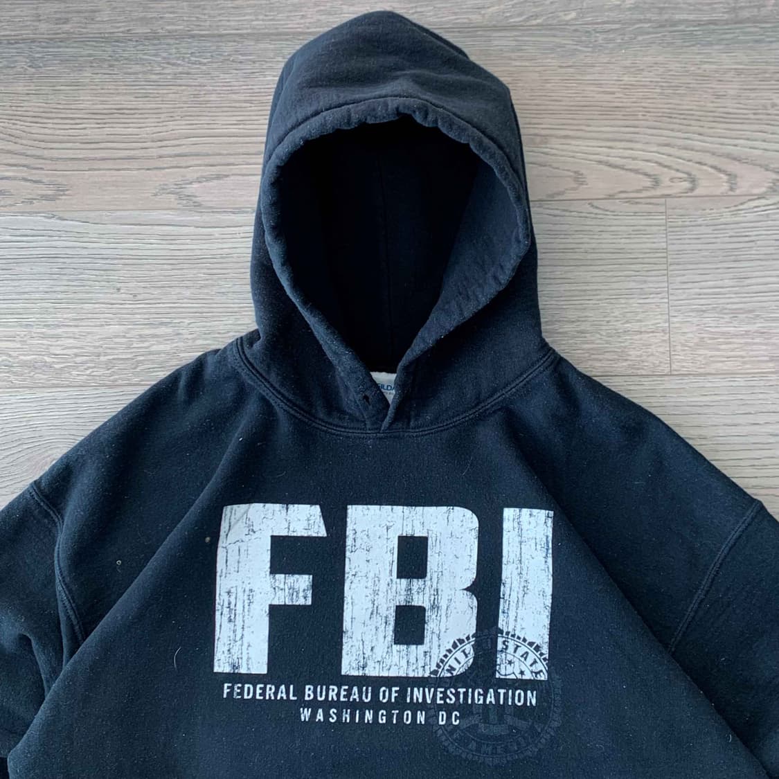 빈티지 OG FBI 후드티 상품이미지3