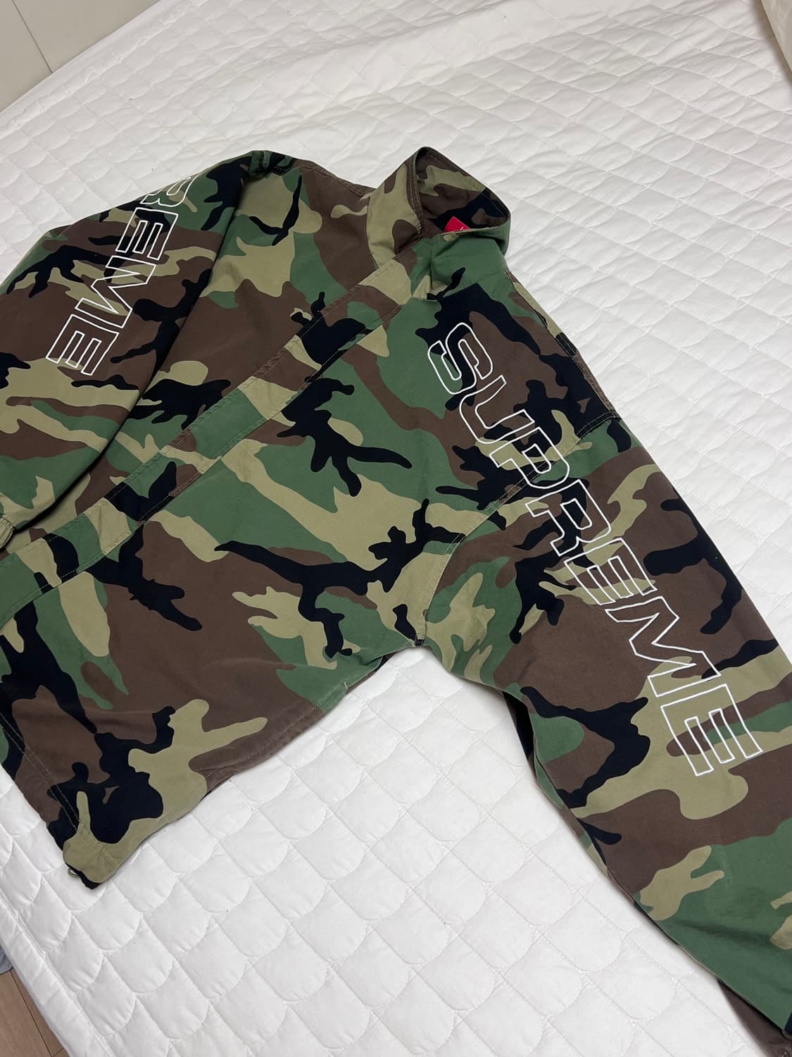 [L] 25FW 슈프림 스펠아웃 립스탑 트랙자켓 우드랜드 카모 상품이미지3