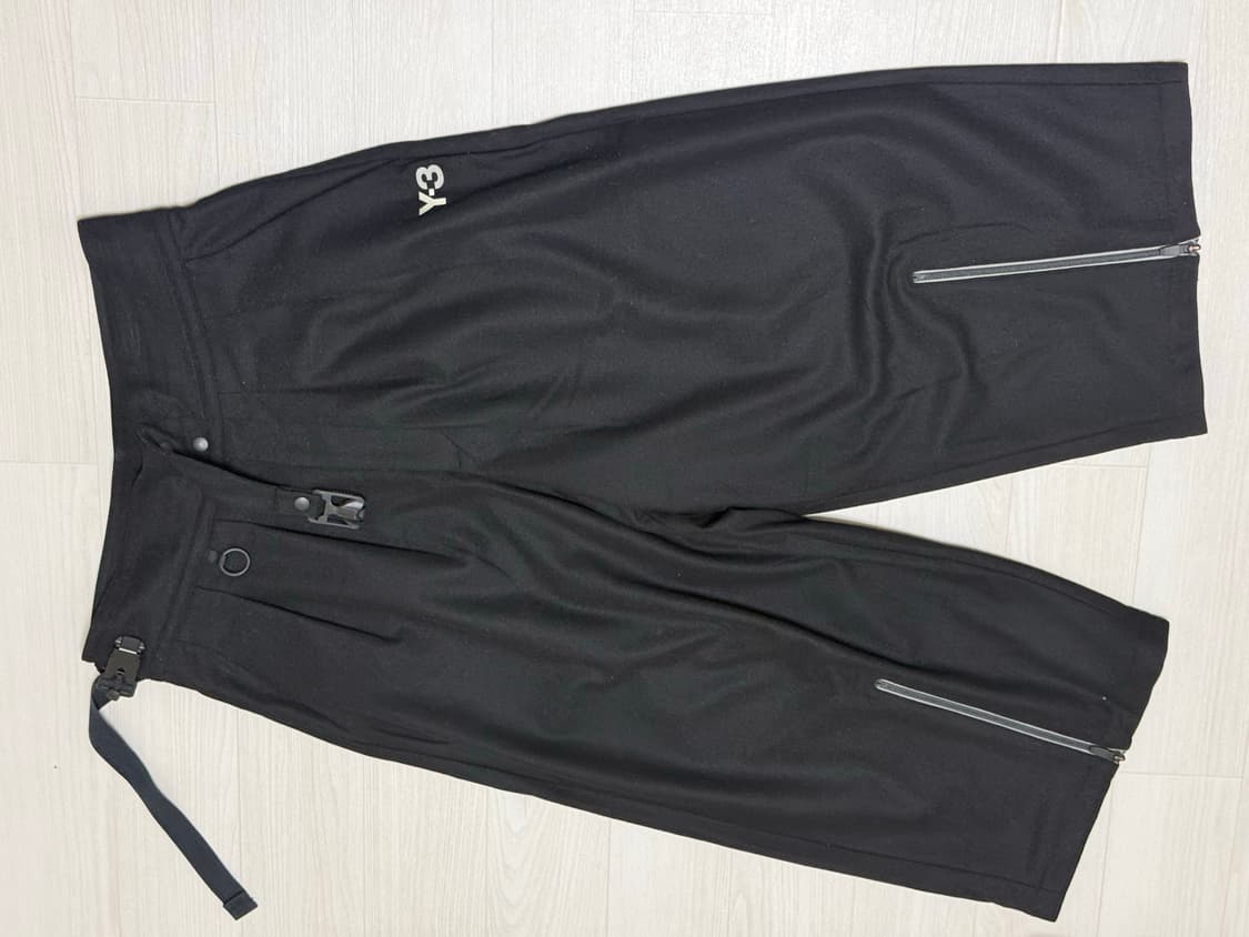 Y-3 하카마 울 팬츠 S  블랙 새상품 상품이미지1