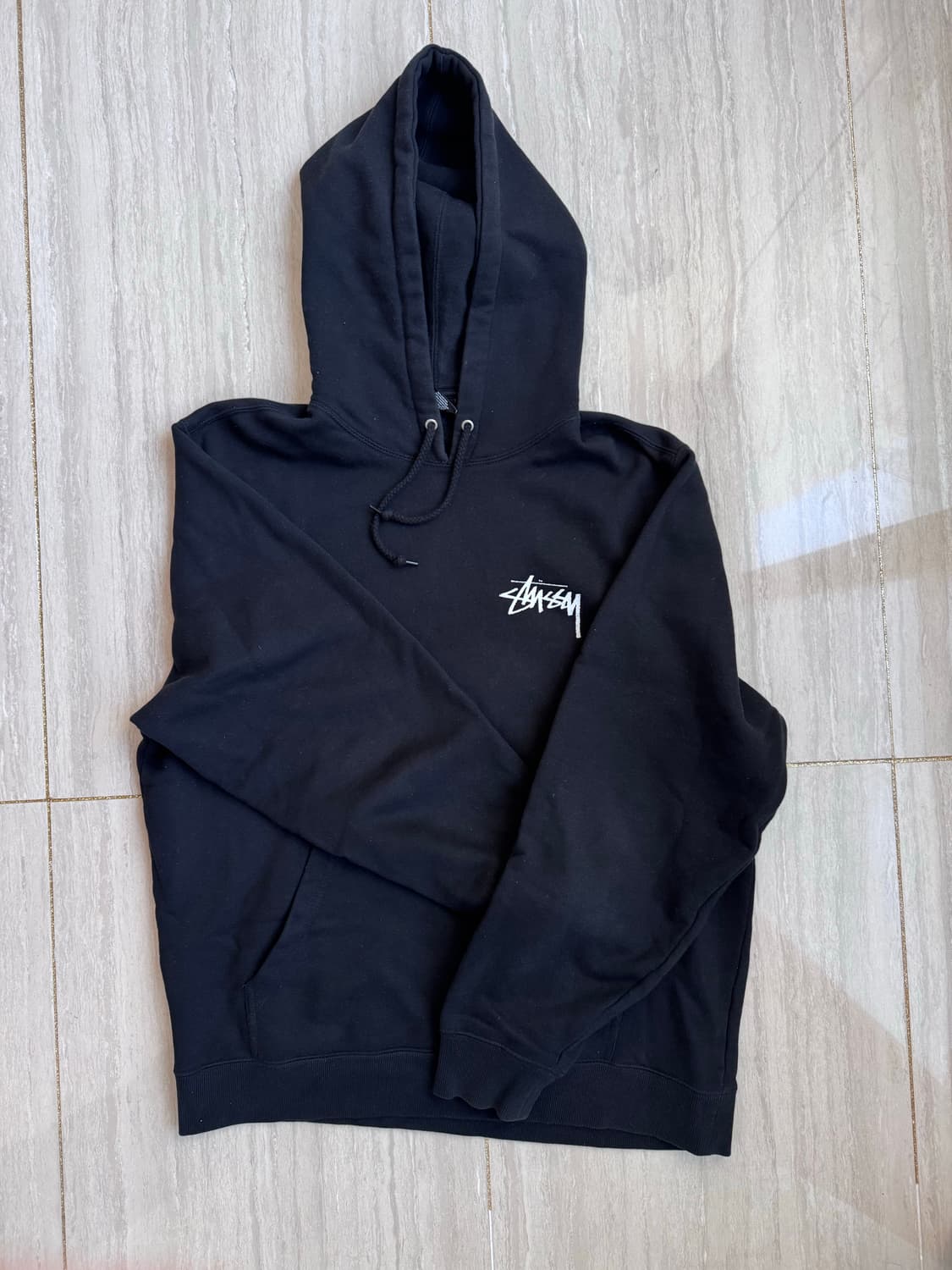 스투시 다이스 후드 블랙 L 상품이미지2