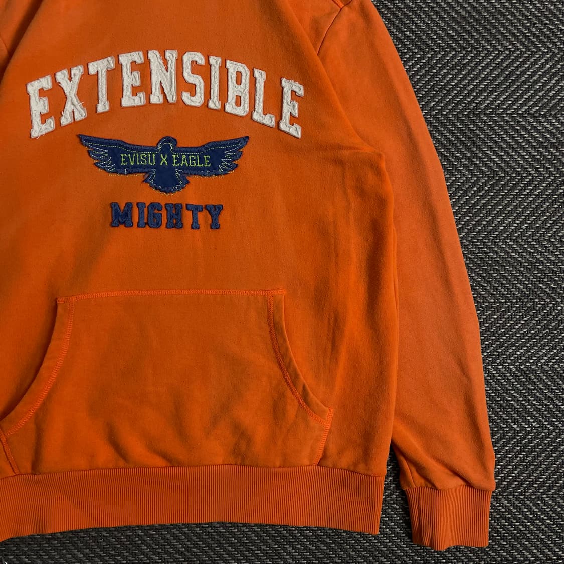 에비수 y2k 빅로고 올드스쿨 후드 티셔츠y 3060 상품이미지3