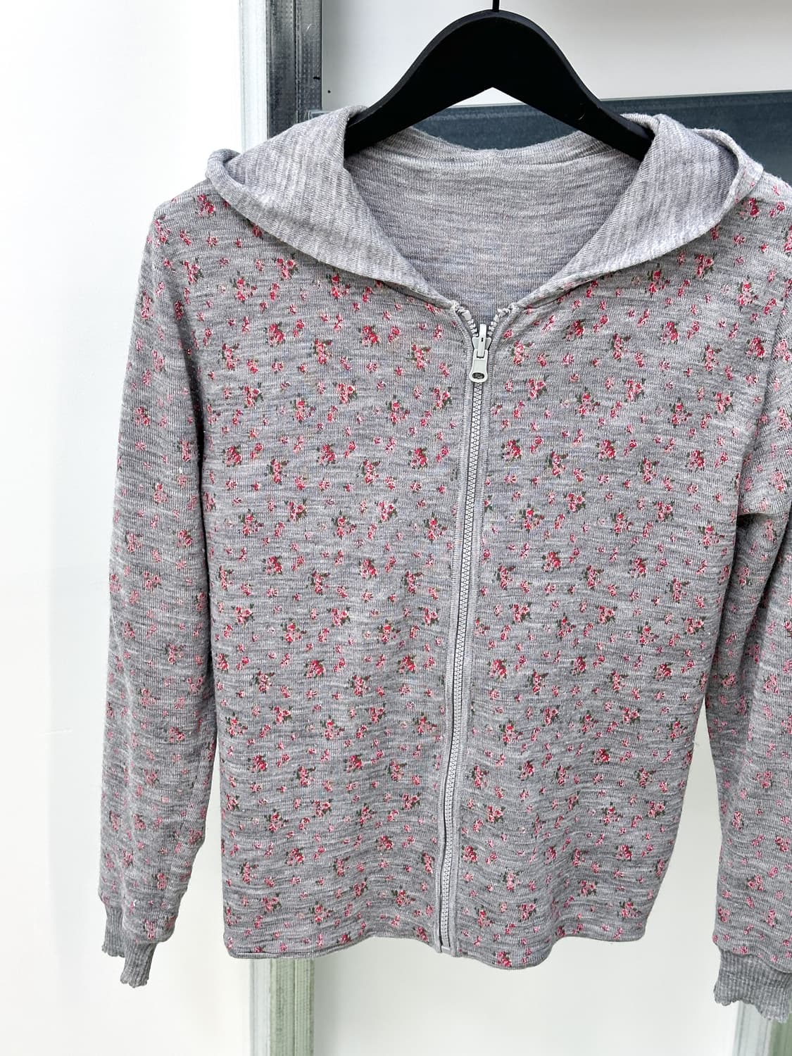mini flower knit zip hoody 상품이미지4