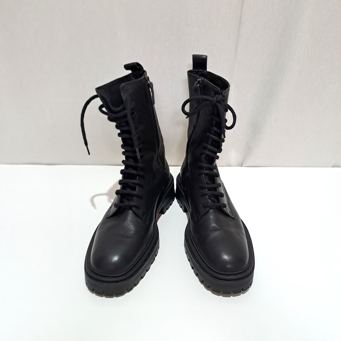 (택포) 마시모두띠 가죽 블랙 워커 265 B781 상품이미지3