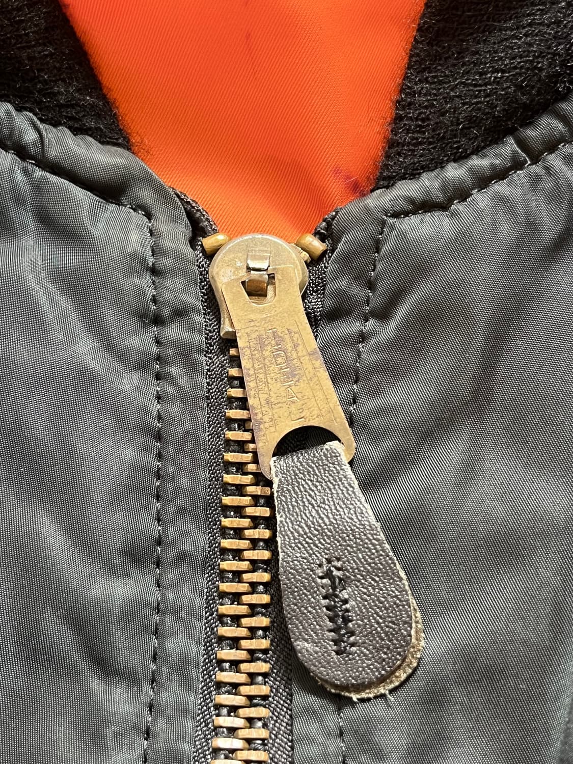 90s USA 알파 MA-1 플라이트 자켓 항공점퍼 상품이미지3