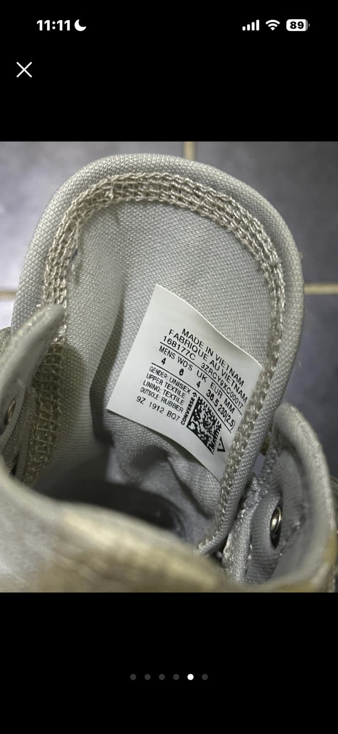 Acrodwall converse 척 230mm (36) 상품이미지4
