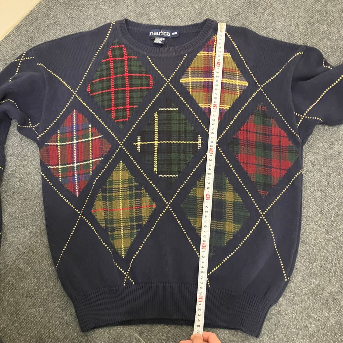 N87 90s 노티카 아가일 코튼 니트 상품이미지7