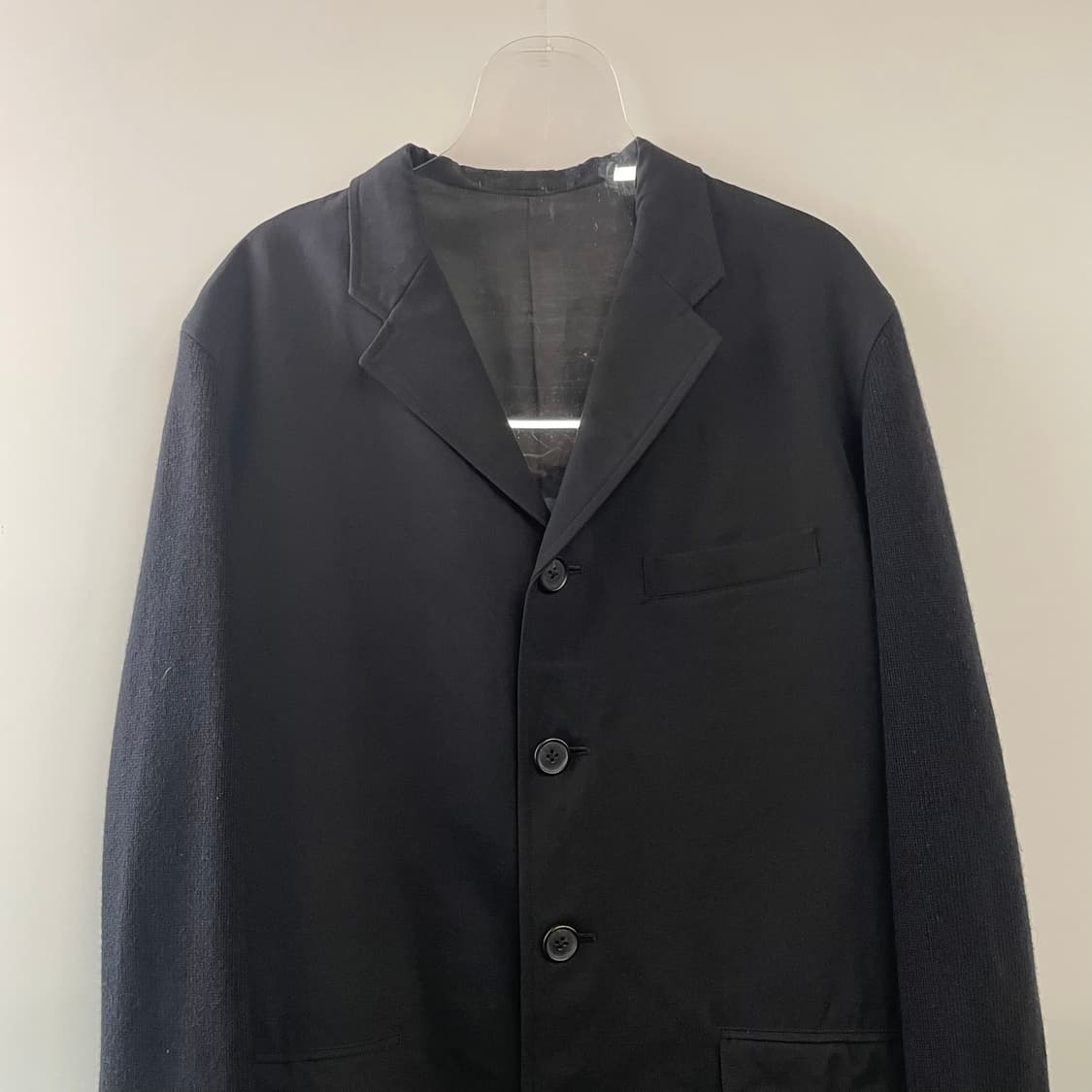 요지야마모토 니트 슬리브 블레이저 자켓 상품이미지2