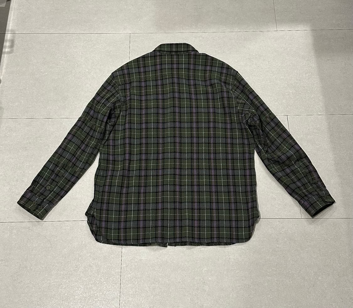 [L] 더레스큐 플란넬 테디 셔츠 올리브 믹스 상품이미지6