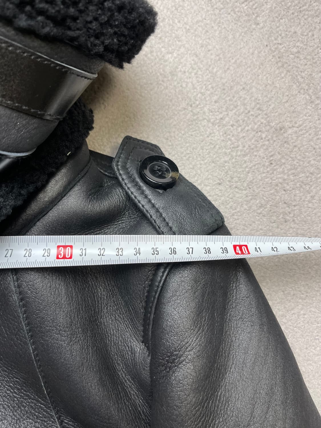 [55] 여성 양가죽 무스탕 블랙  상품이미지4