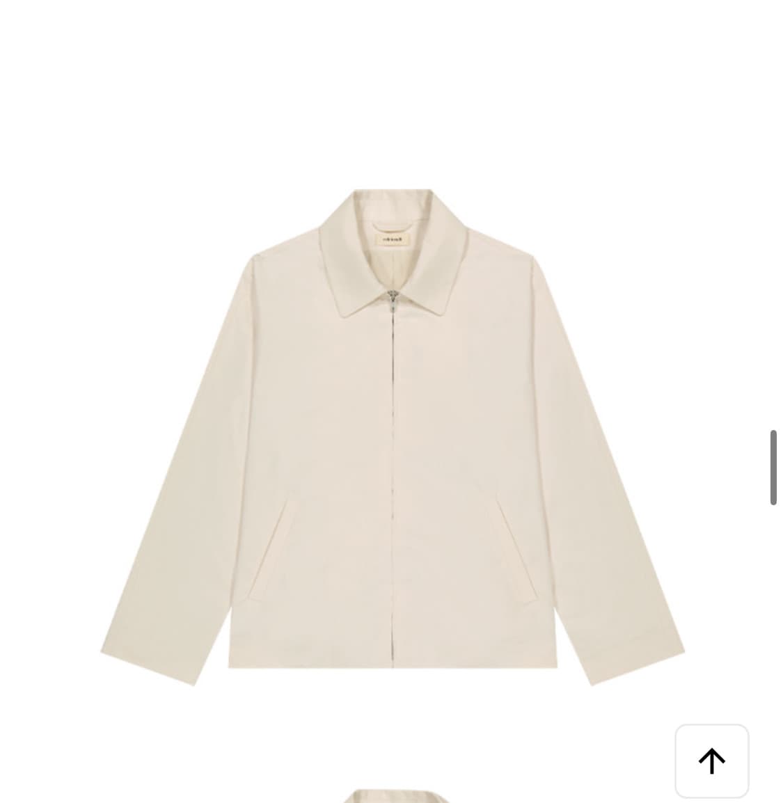 (새상품) 더블유컨셉 에디션비 봄 면 자켓 ~ 아이보리색 상품이미지1