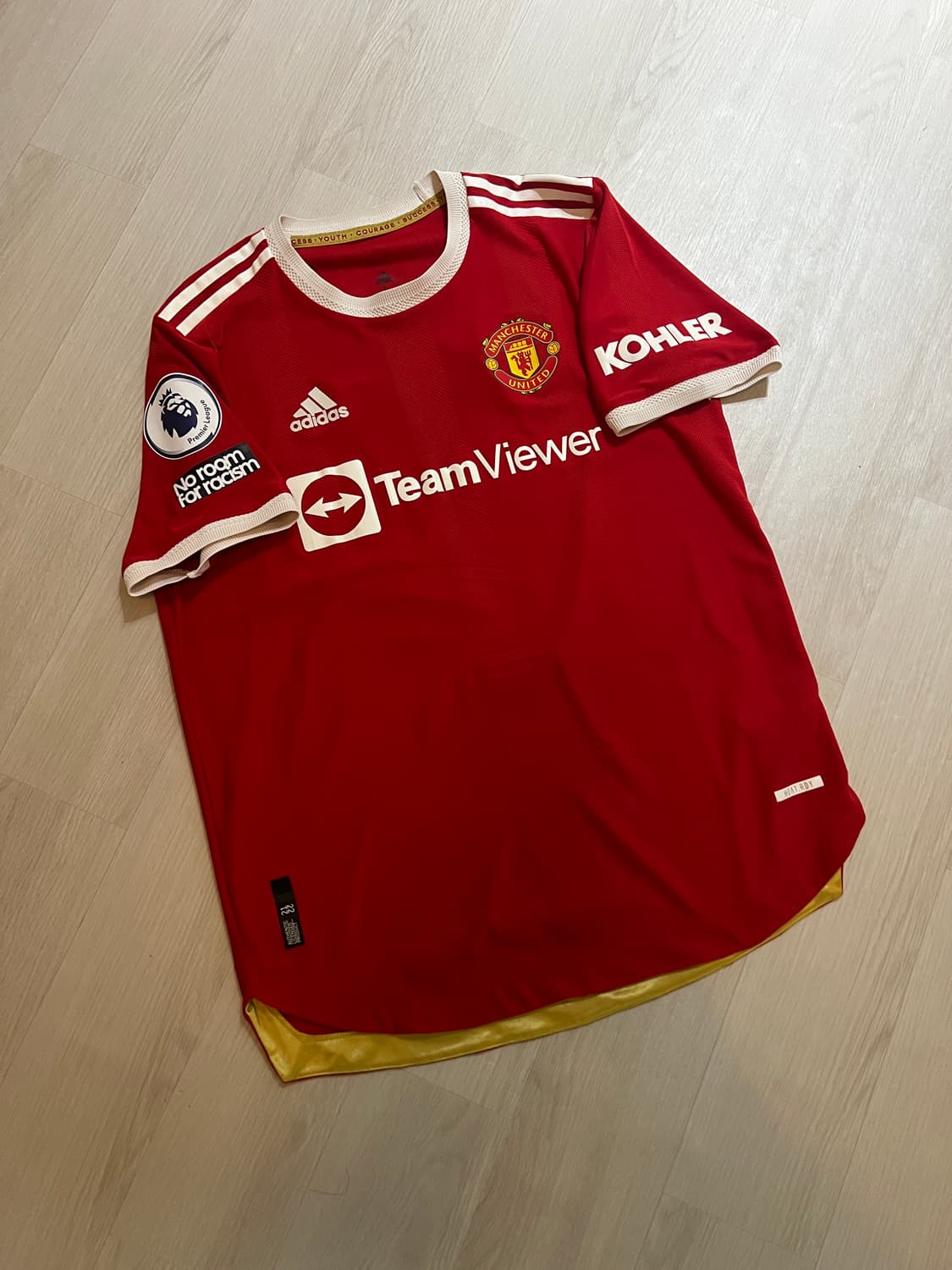 21/22 맨체스터 유나이티드 홈 어센틱 반팔 호날두 유니폼 상품이미지1