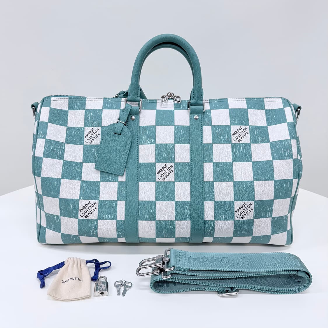 [S급/45] 루이비통 x 버질아블로 한정 다미에 반둘리에 키폴 상품이미지1