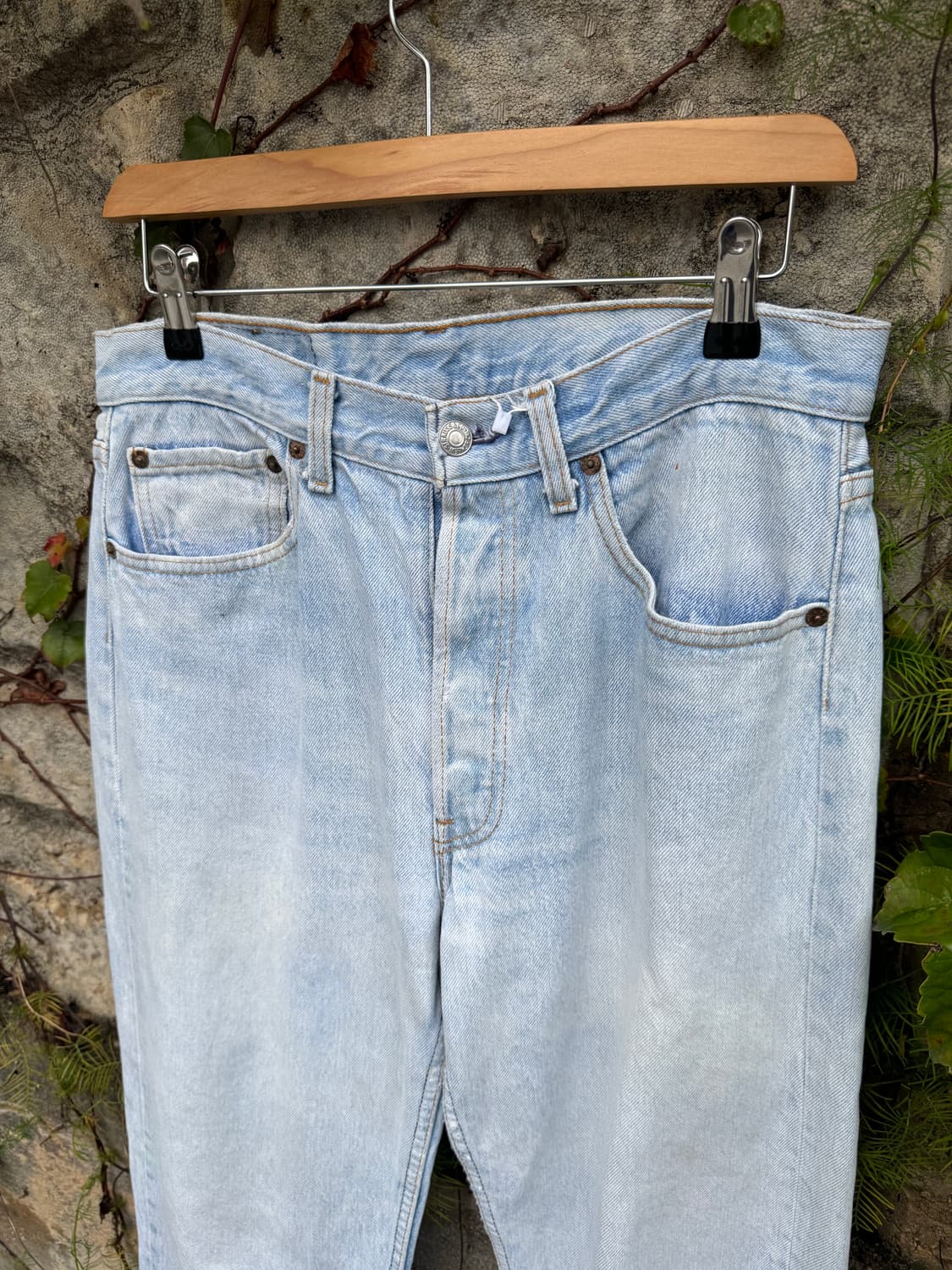 90s usa levis 501 리바이스 빈티지 연청 데님팬츠 32 상품이미지4