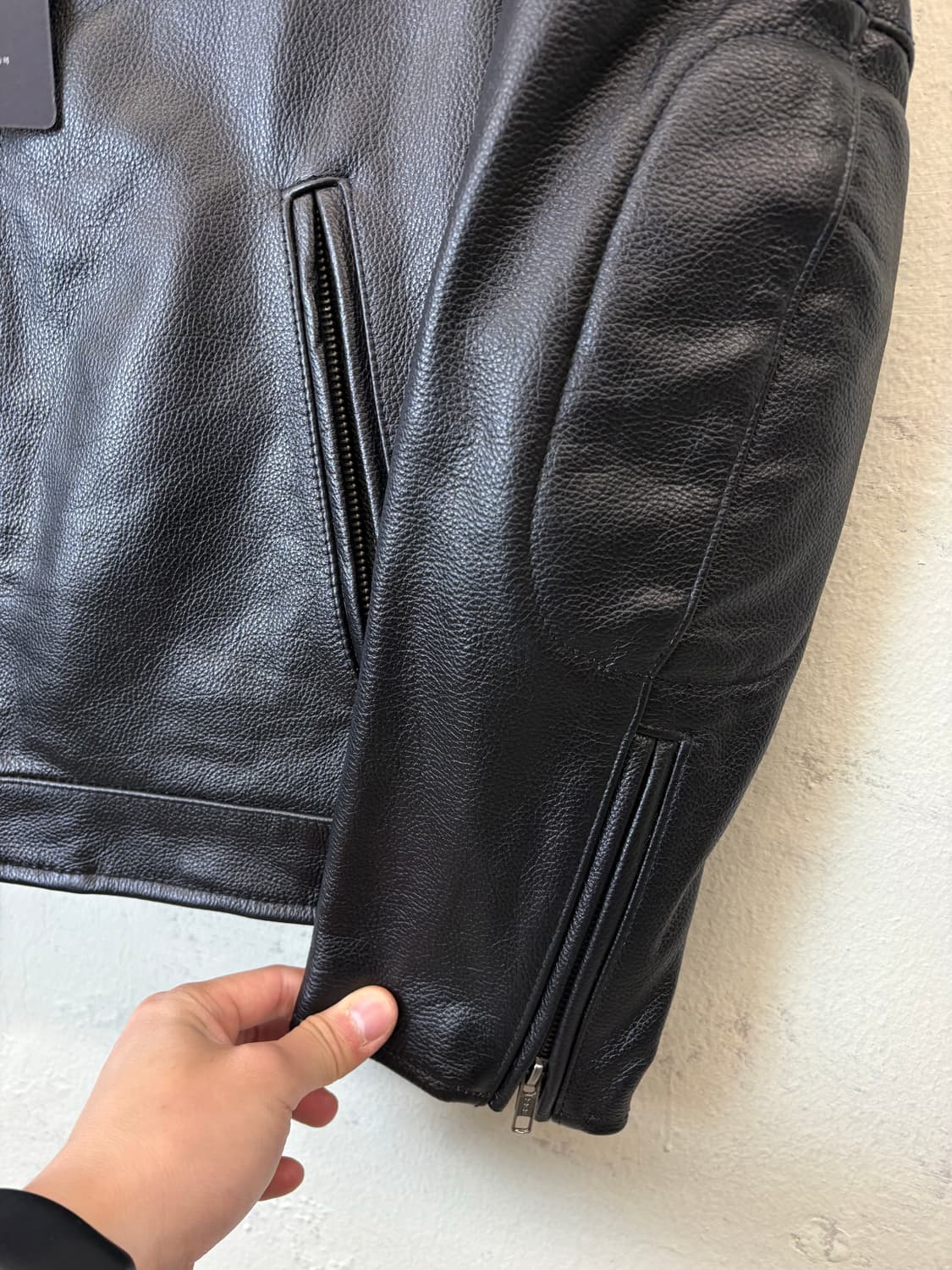 새상품 빈티지 레더 라이더 자켓 상품이미지5