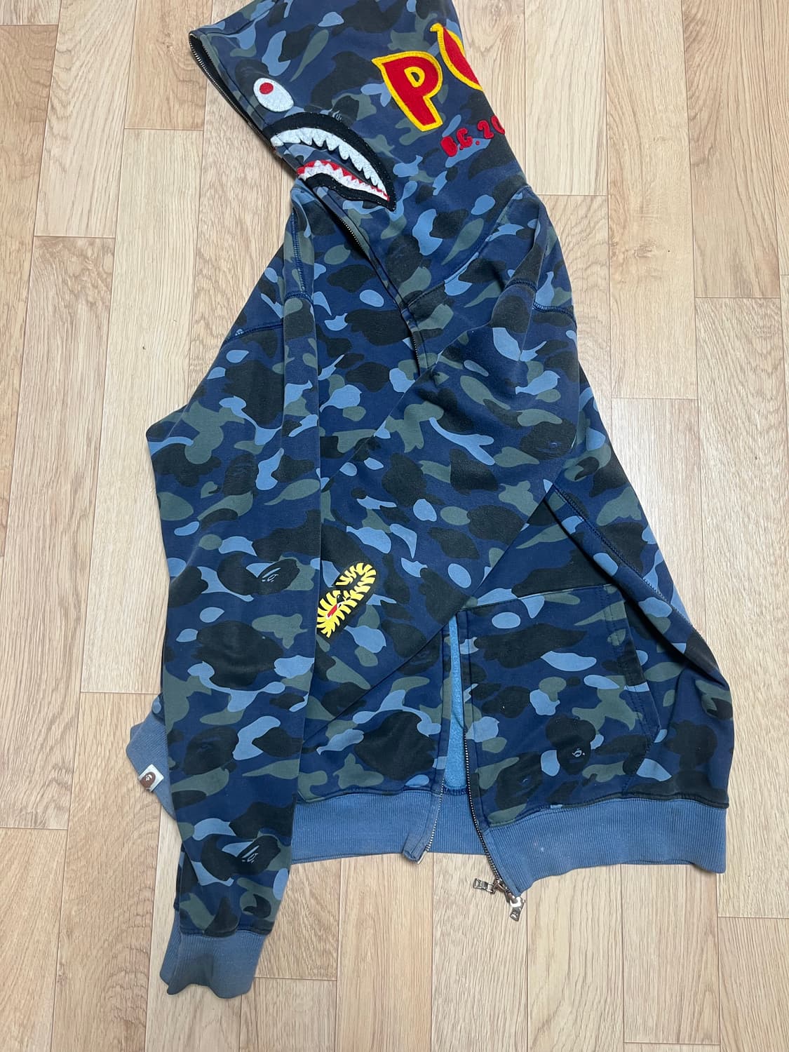 베이프 카모 후드집업 상품이미지2