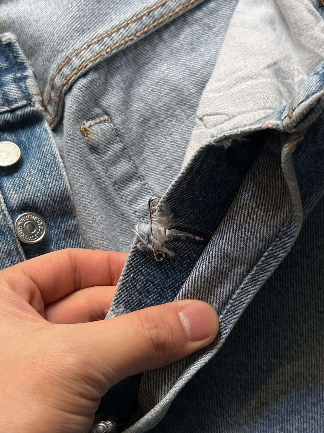 [36]80's 리바이스 501 Made in USA 데님 팬츠 S42 상품이미지4
