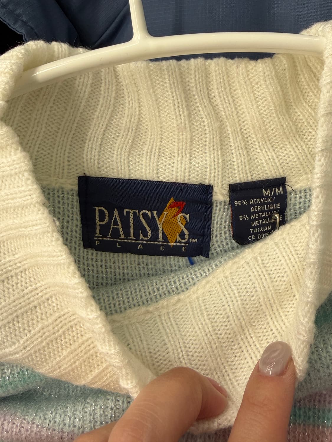 일본빈티지 파스텔 눈꽃 빈티지스웨터 상품이미지9