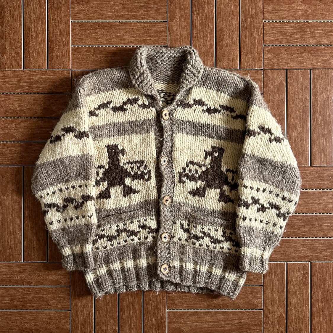 80-90’s Ca Dumaus cowichan cardigan 상품이미지1
