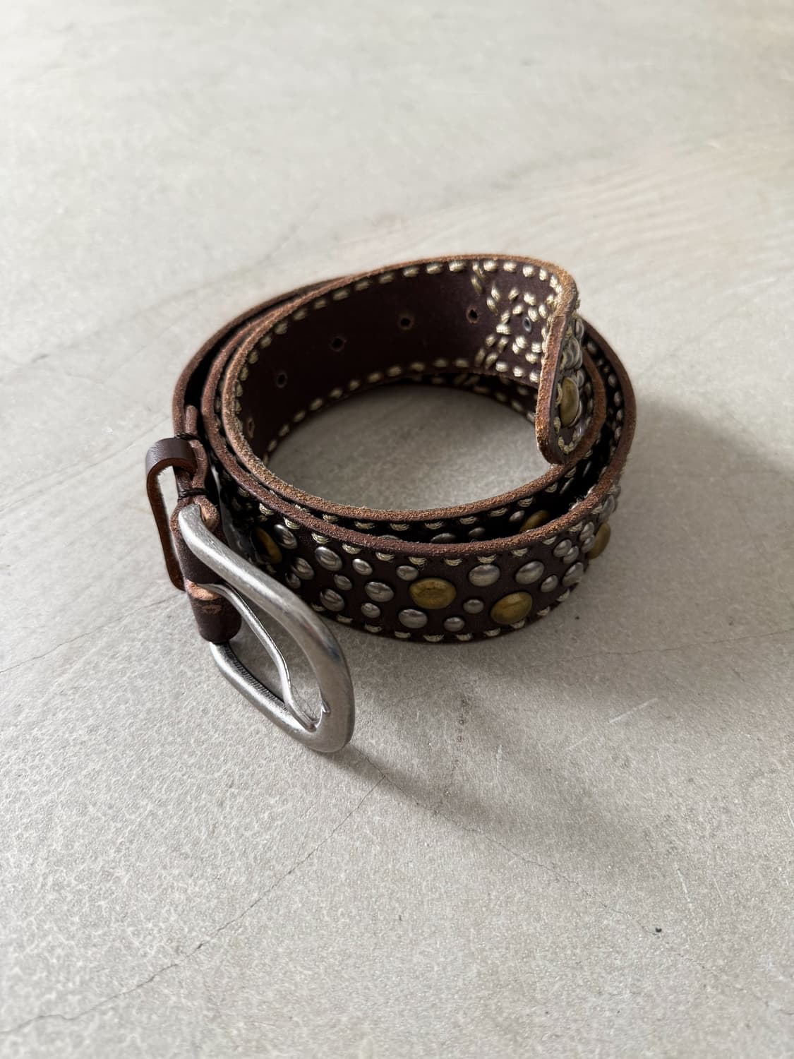 Vintage Studded Western Leather Belt 상품이미지2
