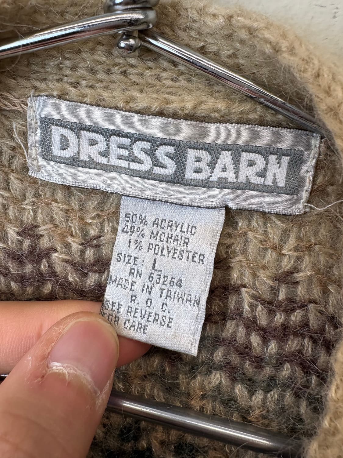 빈티지 모헤어 니트 가디건 상품이미지7