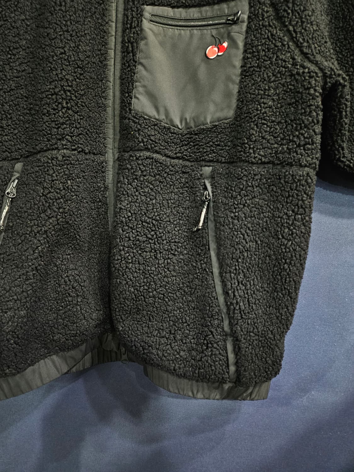 키르시 블랙컬러 남성 오버핏 95 뽀글이 자켓 상품이미지6