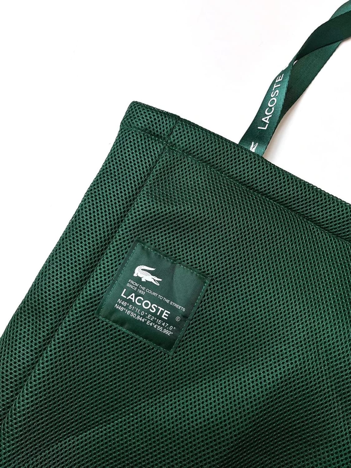 라코스테 로고 메쉬백 A1595    상품이미지5