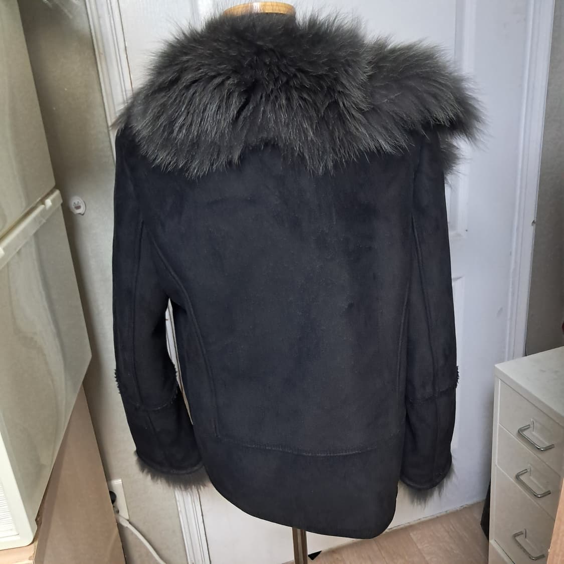 Sisley 시슬리 모피퍼 여우털 무스탕 코트 42(약 55추천) 상품이미지3