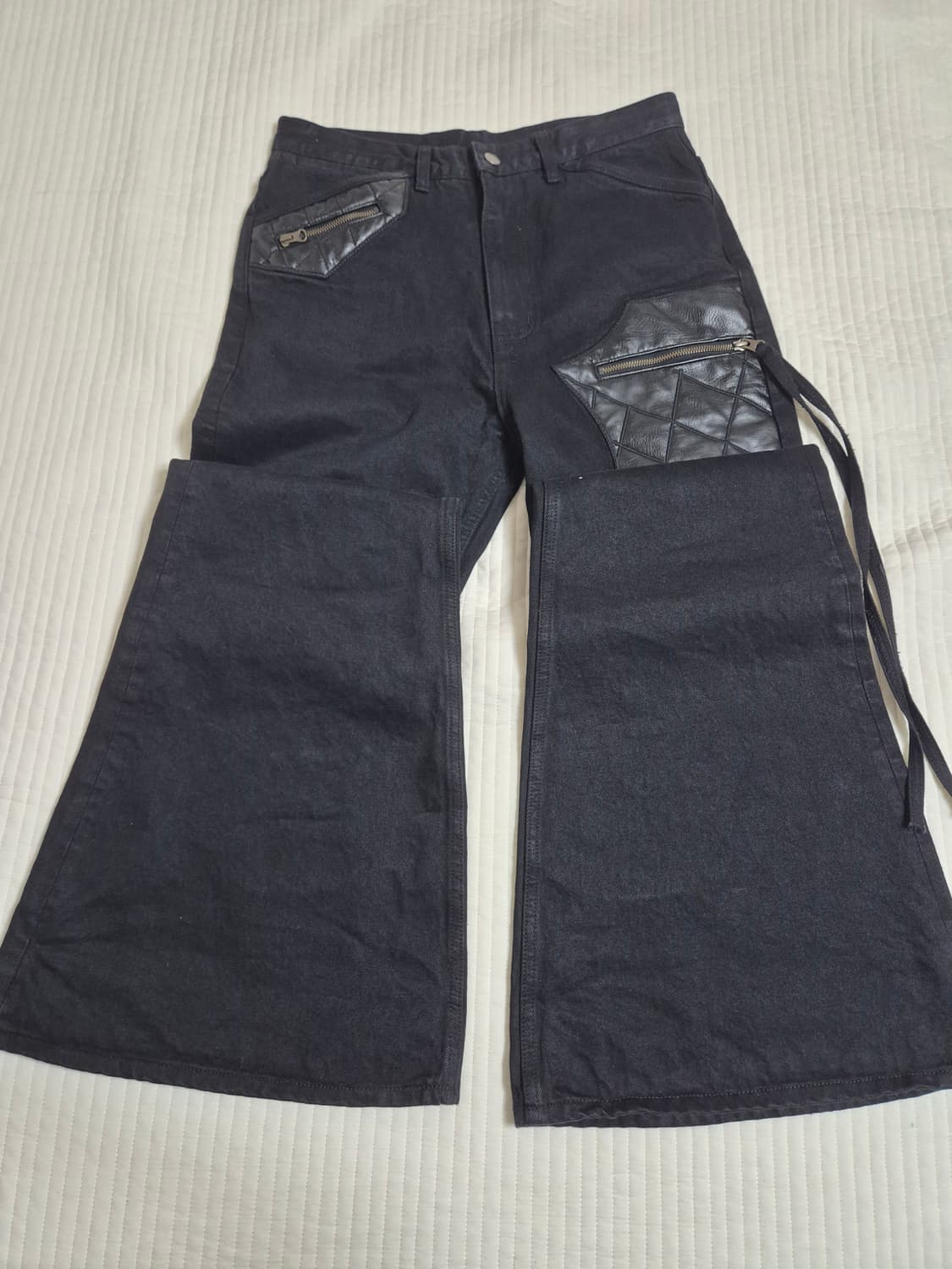 Emostanceclub 레더패치 팬츠 상품이미지1