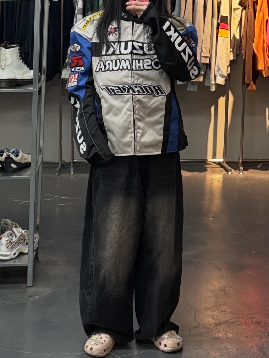 스즈키 요시무라 레더 레이싱 자켓 A3350 상품이미지1