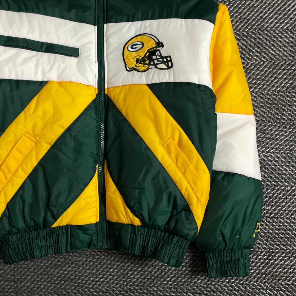 00s 프로플레이어 NFL 그린베이 패커스 바시티 패딩o 3243 상품이미지2