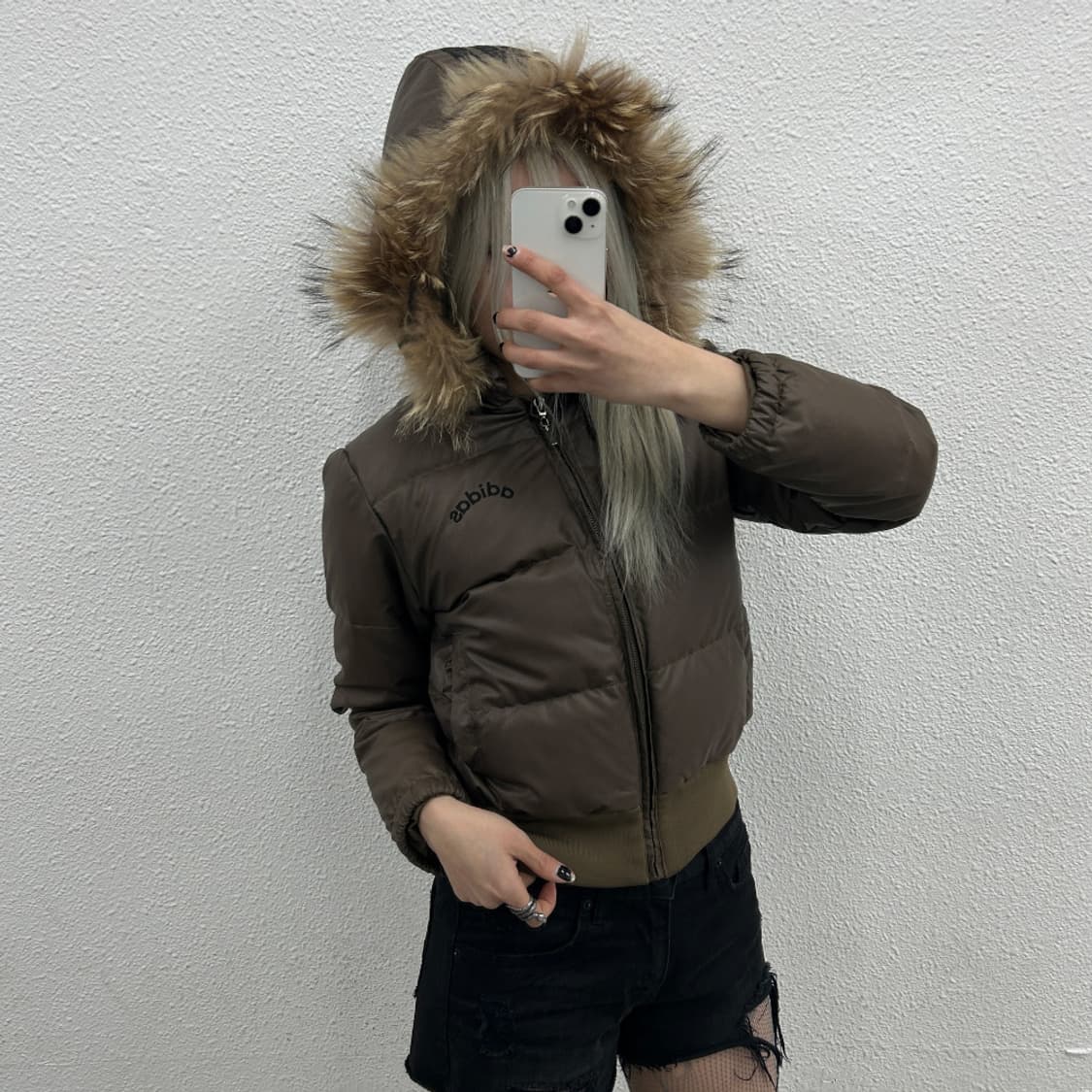 아디다스 울프죠 브라운 가죽 패딩 85 상품이미지2