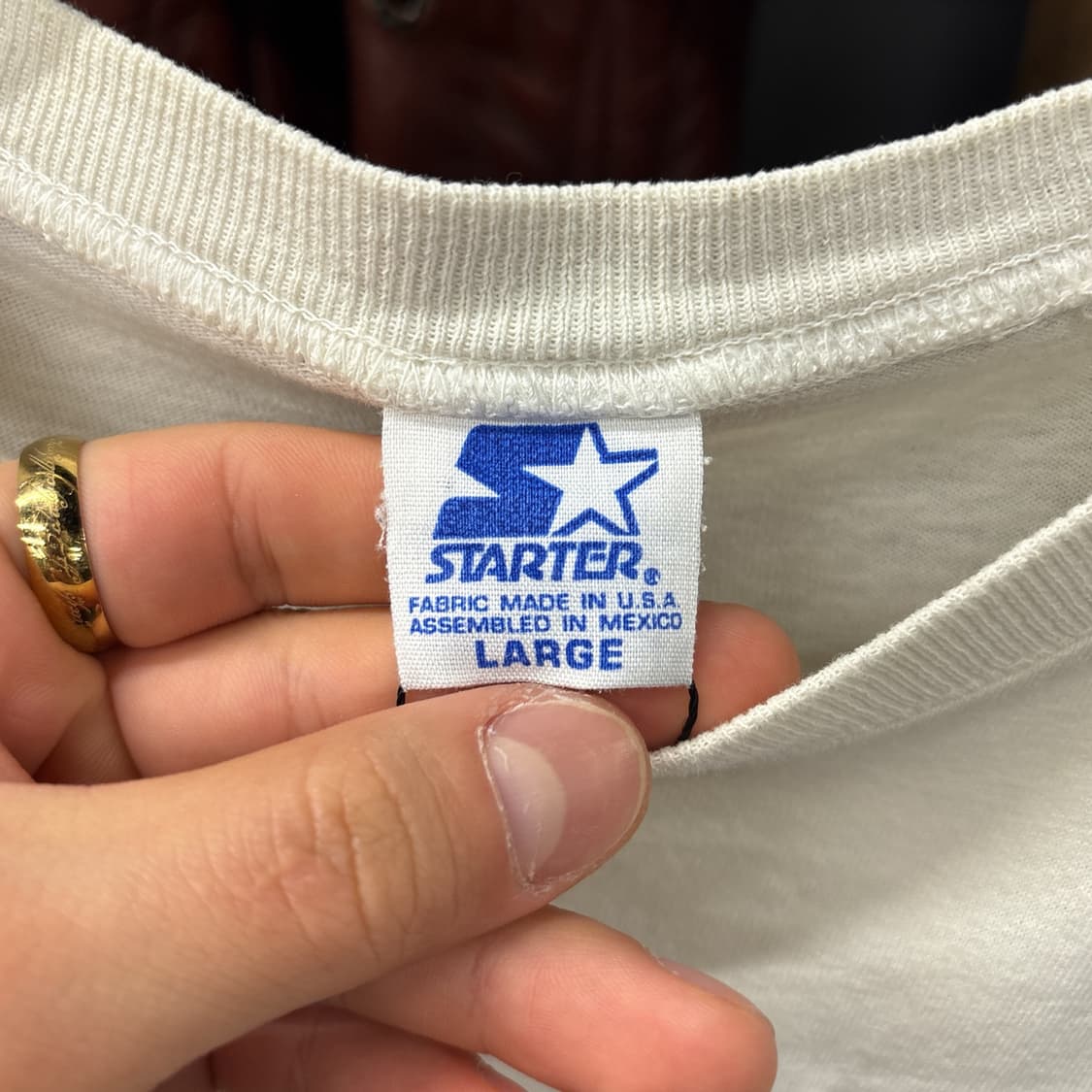 90s 스타터 올드 NBA 시카고불스 엠브로이드 티셔츠 N1206 상품이미지7