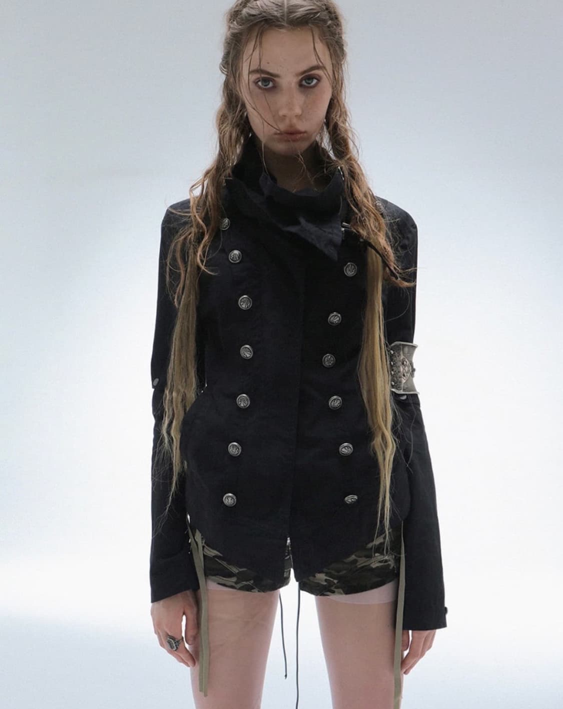 착샷)testmechanism 나폴레옹 버클 코르셋 자켓 상품이미지1